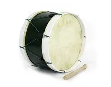 Bombo Tradicional Adamastor PLX14 Verde/Aro Branco 35cm