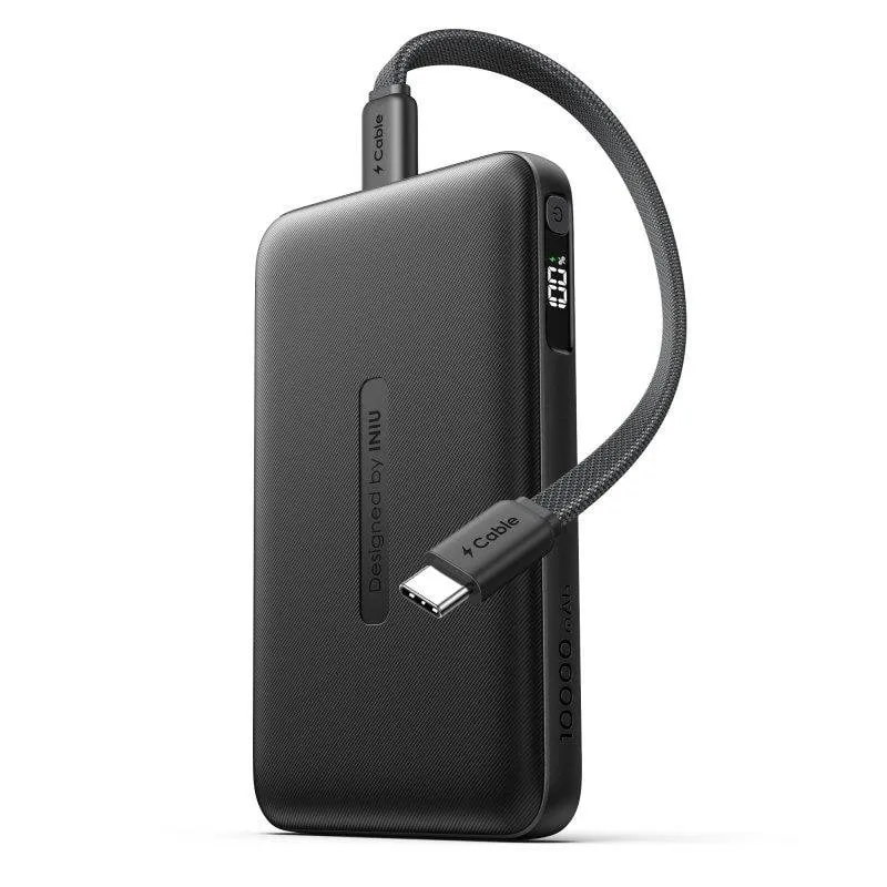 Powerbank INIU Pocket Neo 10.000mAh Display Digital 22.5W Preto