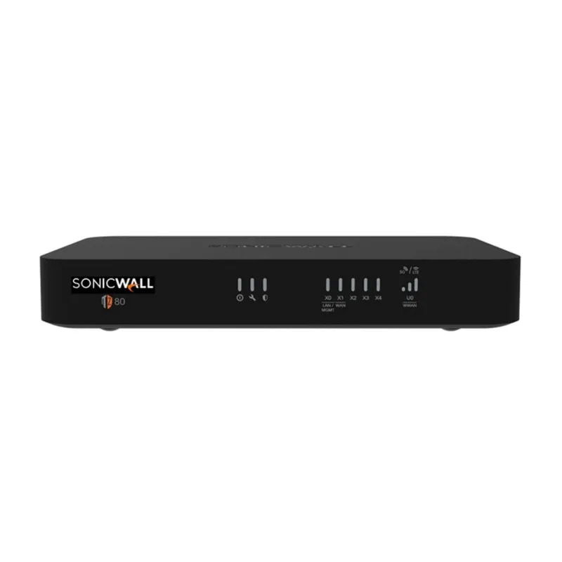 Router SONICWALL TZ80 Com Fios 0,75 Gbit/s VPN IPSec Segurança Avançada