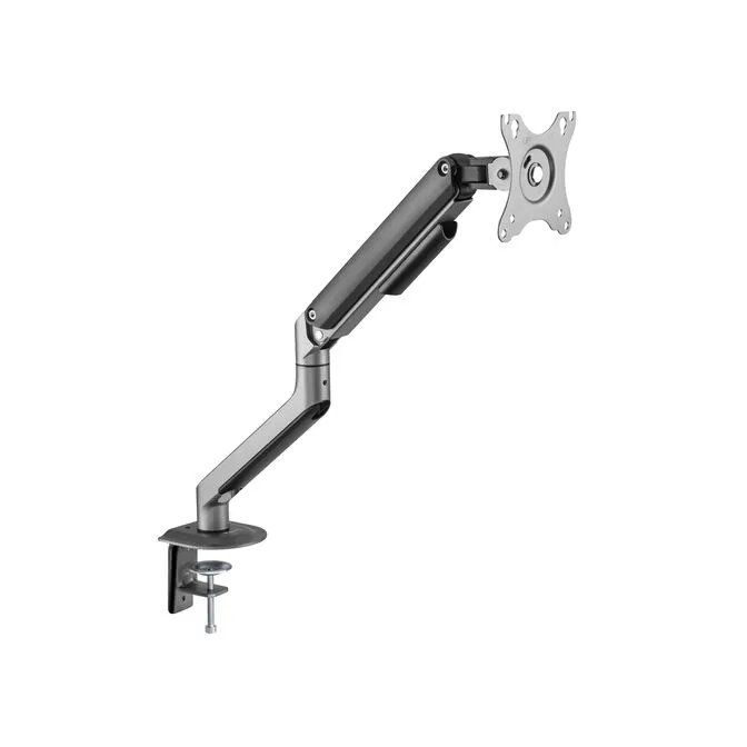 Suporte de Mesa Tooq Tilt e Giratório c/mola 17" a 32" Max. 9Kg Cinzento/Preto