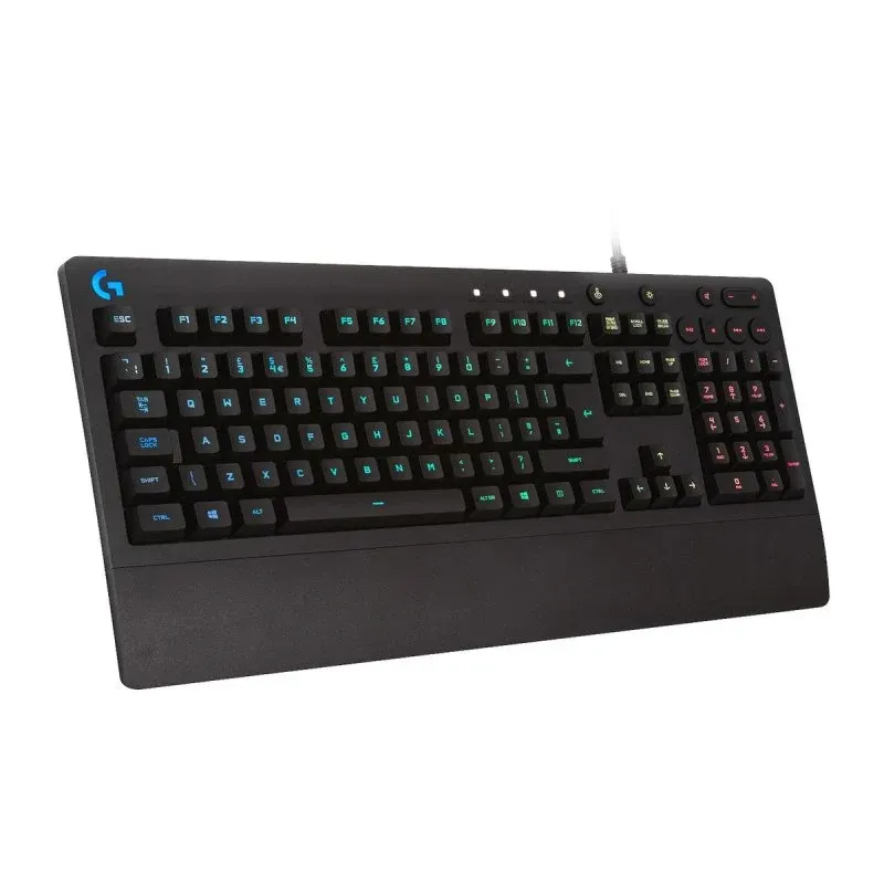 Teclado de membrana Logitech G213 Prodigy Layout US RGB Descanso de pulso