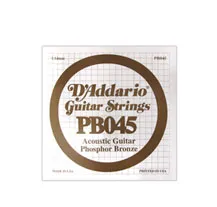 Corda Individual Guitarra Acústica D'Addario Phosphor Bronze PB045