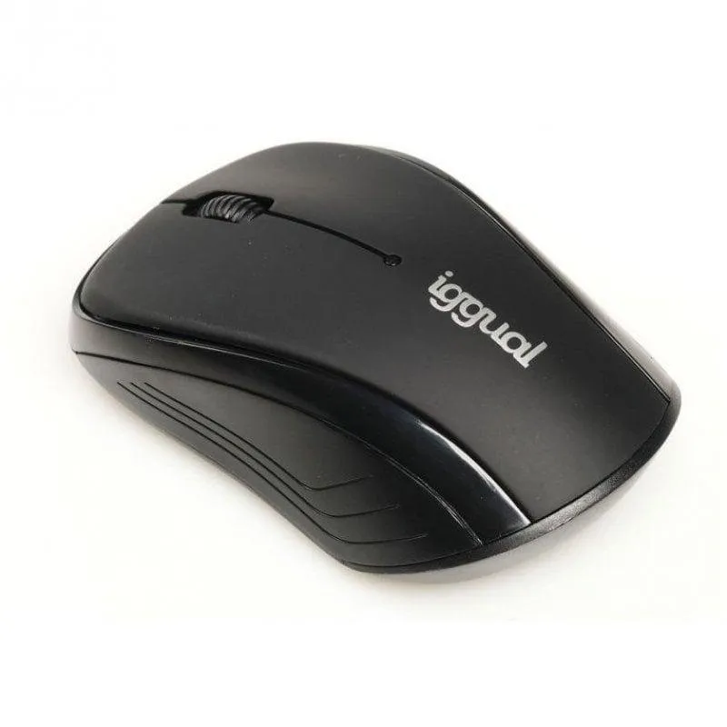 Rato iggual WOM-BASIC Sem Fios 1600DPI Preto Ergonomia Ambidextra Nanoreceptor