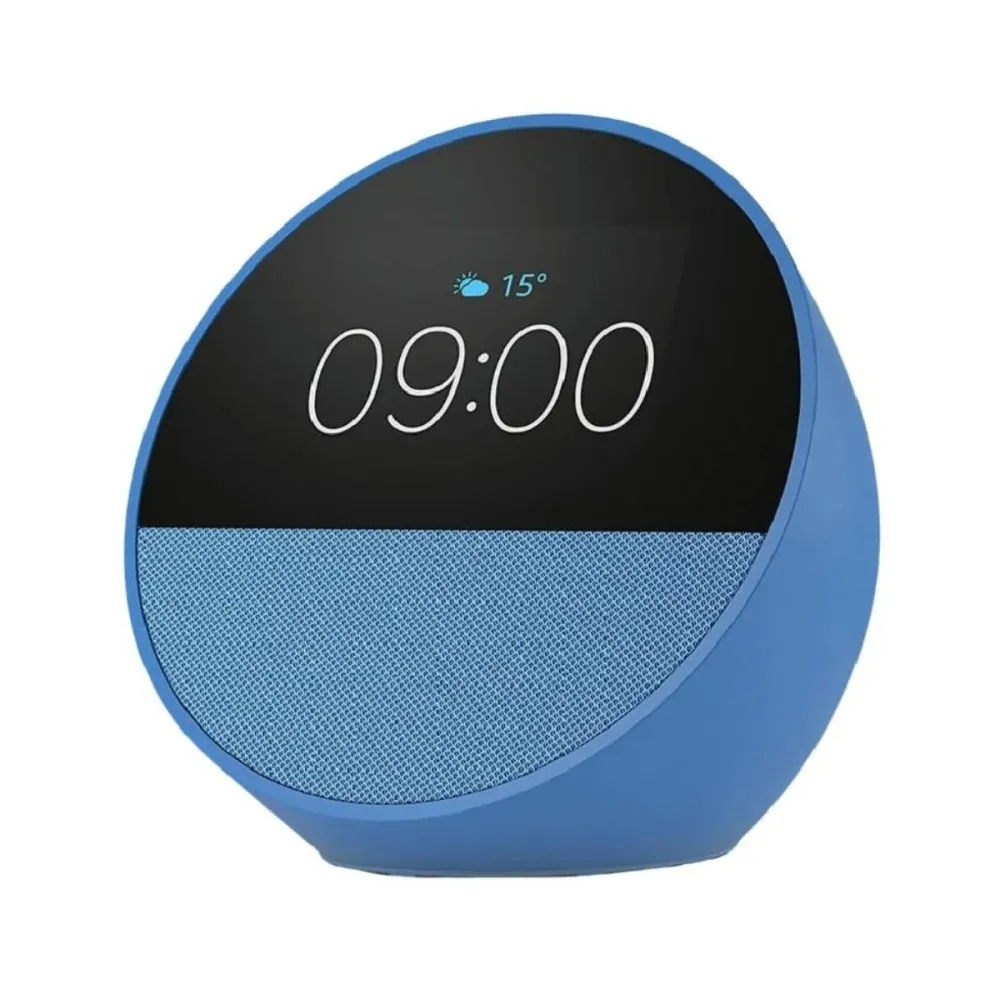 Assistente Virtual Amazon Alexa Echo Spot 2024 Azul