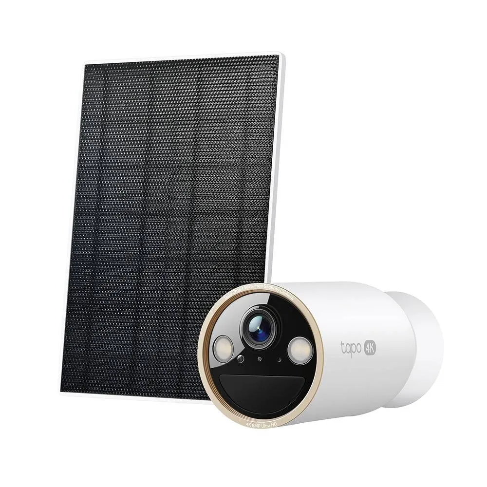 Kit Câmara de Segurança com Bateria + Painel Solar TP-Link Tapo C460 4K Solar-Powered IP66 Security Wi-Fi