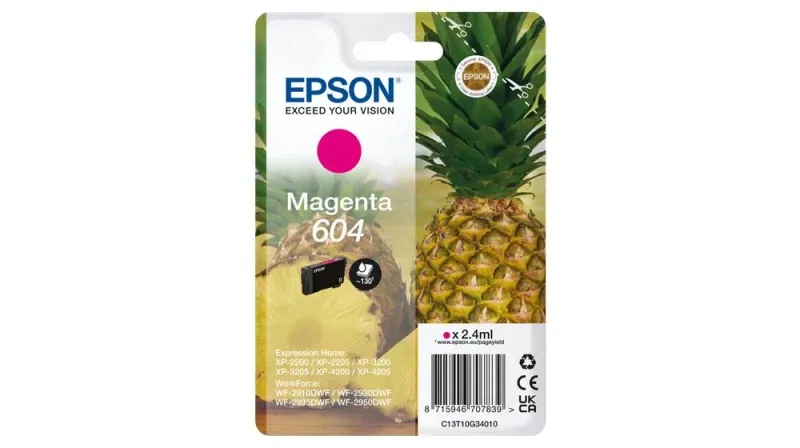 Tinteiro Epson 604 1 unidade(s) Compatível Rendimento padrão Magenta