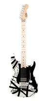 EVH Striped Series White with Black Stripes