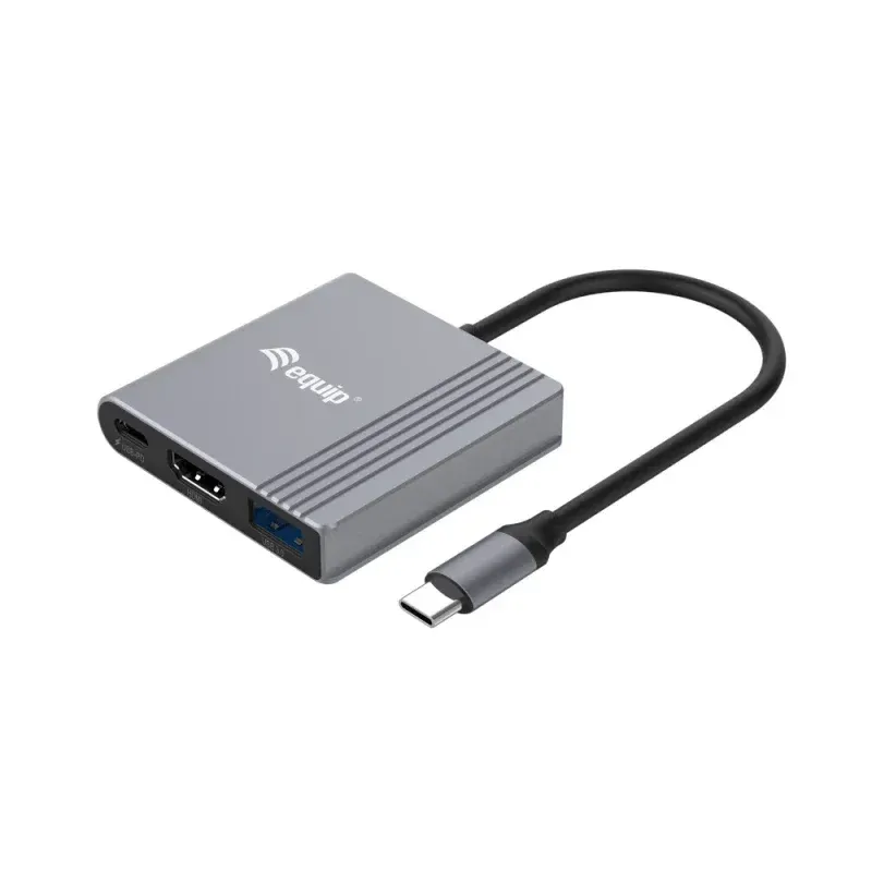Docking Station EQUIP USB-S 3em1 HDMI/UASB-A + USB-C (DP) 4K/60HZ-100W