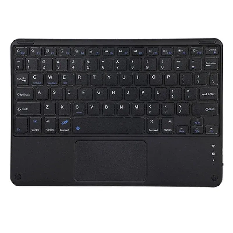 Teclado Royal Bailey X7a Bluetooth QWERTY ultrafino leve 9,7 polegadas preto