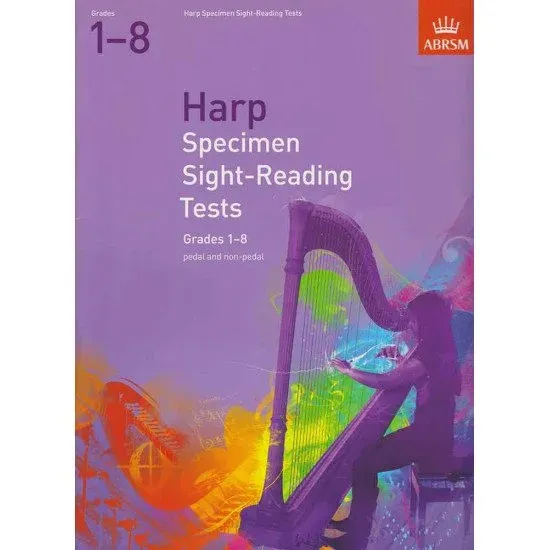 ABRSM LIVRO HARP Specimen Sight Reading Tests Grade 1 8