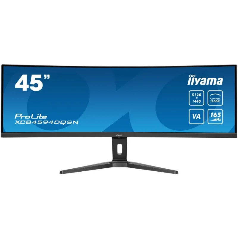 Monitor iiyama - 45" 2K Dual Quad HD VA Curvo / 165Hz / 0.8ms - ProLite XCB4594DQSN-B1
