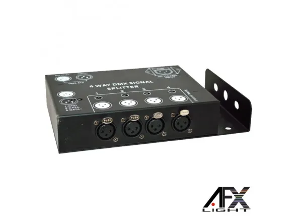 Afx Light Distribuidor DMX 4 Vias 1 Entrada