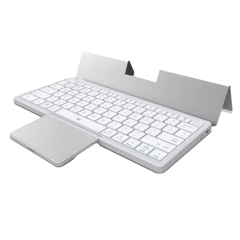 Teclado Royal Bailey Kf8700 Bluetooth QWERTY ultrafino leve prata