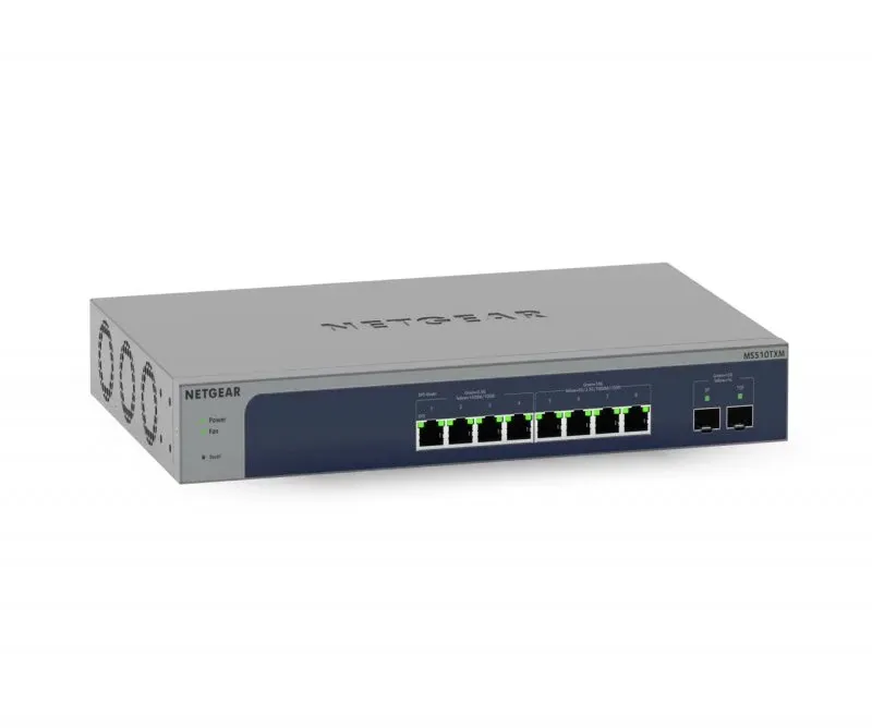 NETGEAR Smart MS510TXM - Interruptor - L3 Lite - inteligente - 4 x 100/1000/2.5G + 4 x 1/2.5/5/10GBase-T + 2 x 10 Gigabit SFP+ (uplink) - montável em trilho, desktop