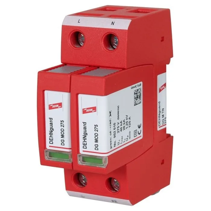 Limitador de sobretensão AC Dehn tipo 2, DG M TN 275, 1-fase 952205