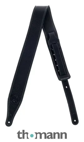 Levys Soft Leather Strap 2,5" BK