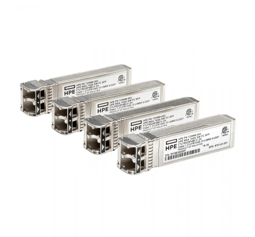HPE MSA 16Gb Short Wave Fibre Channel SFP+ 4-Pack Transceiver C8R24B
