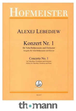 Friedrich Hofmeister Verlag Lebedjew Konzert Nr. 1 Tuba