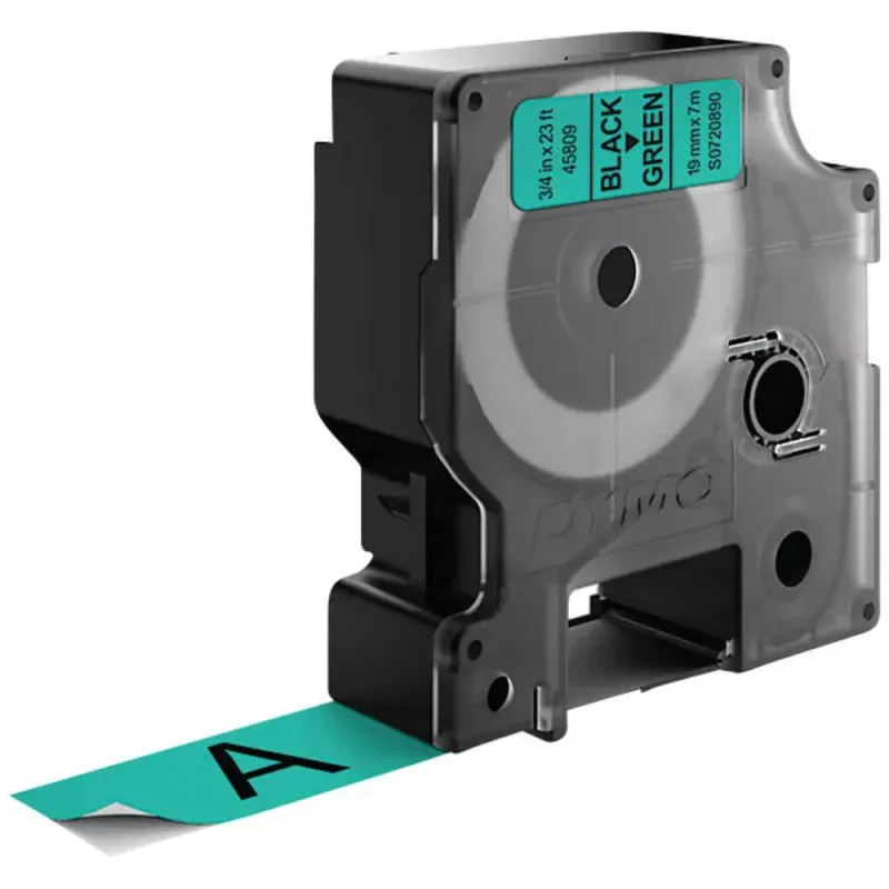 D1 - CINTAS DYMO 19MMX7M NEG/VERD