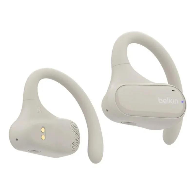 Auriculares Belkin SoundForm ClearFit Inalâmbricos Bluetooth IPX5 Cancelamento de Ruído Microfone Desporto Areia