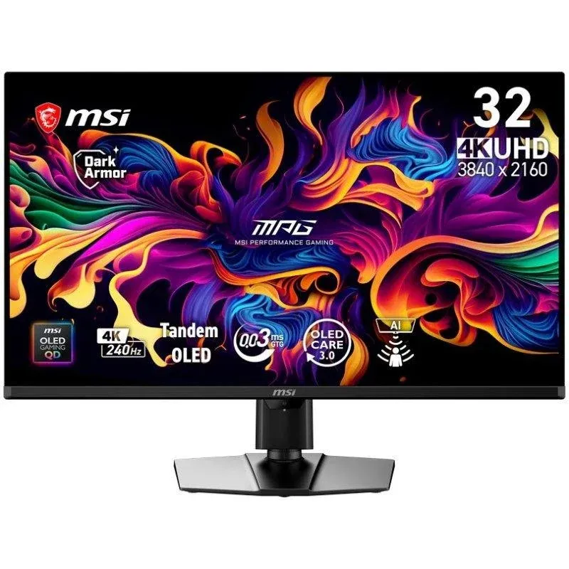 Monitor MSI MPG 322UR QD-OLED X24 32" UltraHD 4K 240Hz QD-OLED 0,03ms USB-C