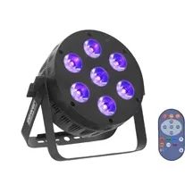 Projetor LED PowerLighting XPro Par Slim 7x15W 6-em-1