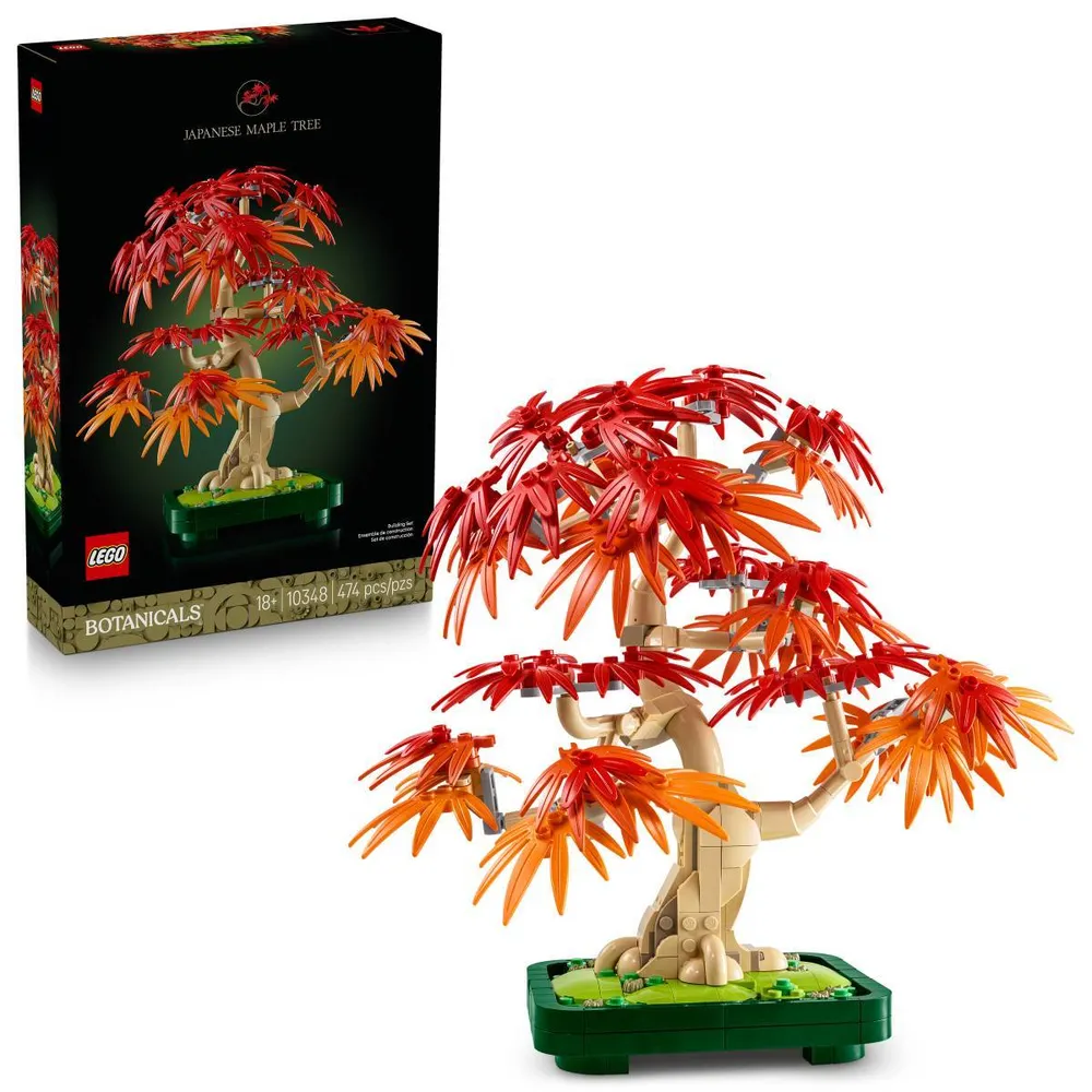 LEGO Botanicals: Bonsai de Bordo Vermelho Japonês | Idades 18+ | 474 Peças | Item 10348