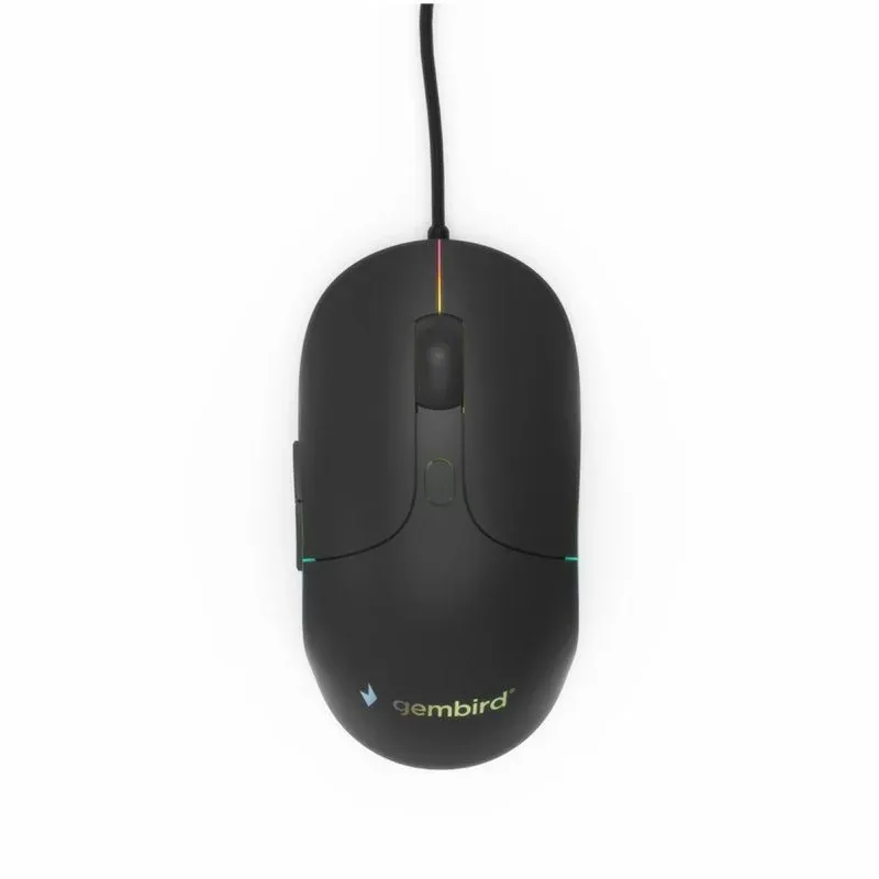 Ratão Gembird com cabo 2400 DPI 6 Botões design ergonómico ambidestro