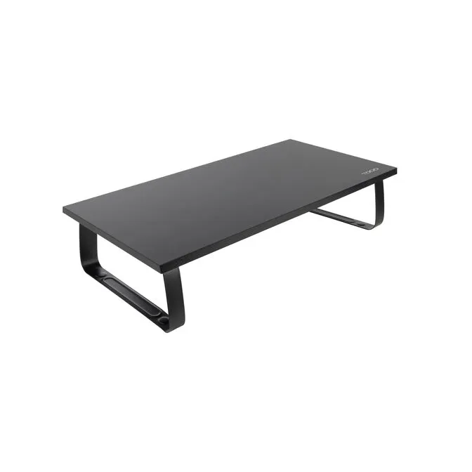 Suporte Elevatório Tooq para Monitores Madeira Preta