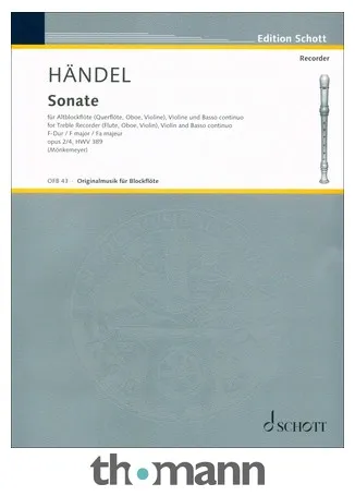 Schott Händel Sonate F-Dur