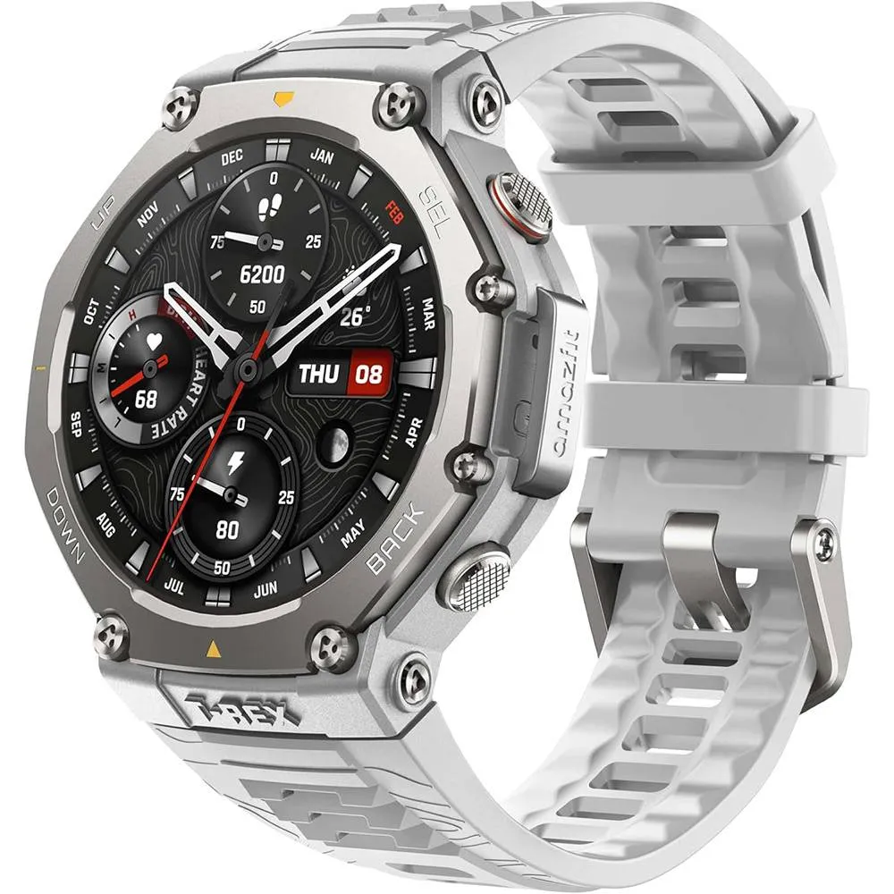 Smartwatch Amazfit T-Rex 3 | 48mm | 10ATM | GPS com Mapas | 170 Modos Desporto | Rastreamento Saúde e Sono | Haze Gray
