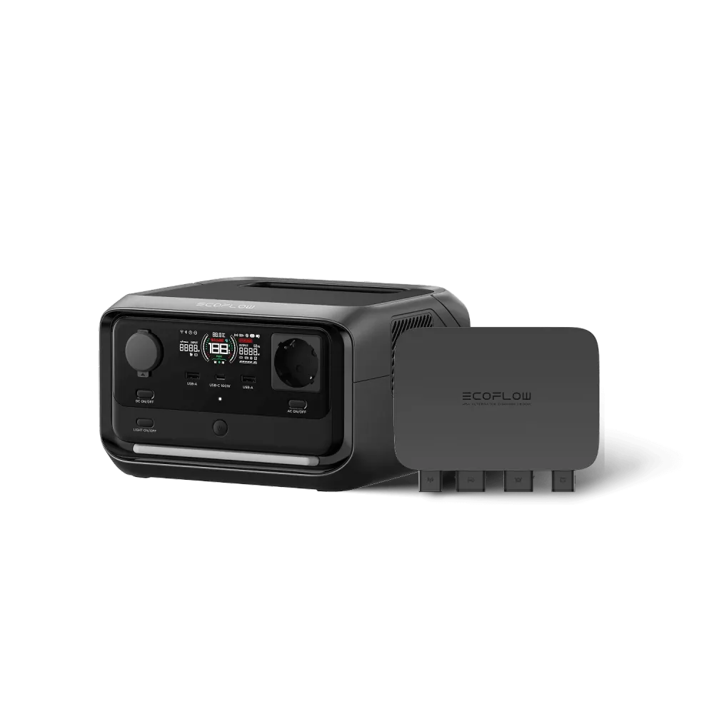 Carregador de Alternador EcoFlow 500W + RIVER 3 Plus