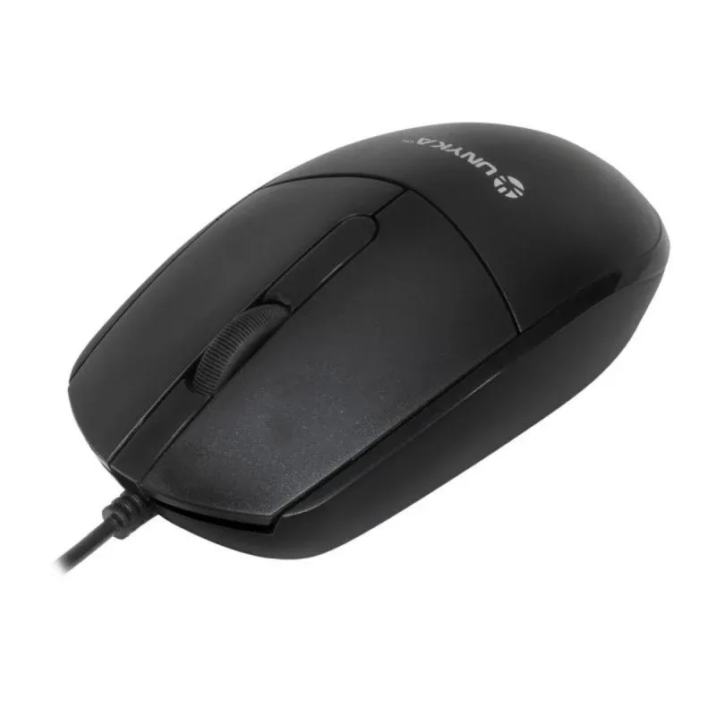 UNYKAch UK A128 Rato USB 1200 DPI Ambidestro Plug and Play Preto
