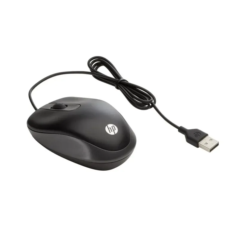 HP G1K28AA Rato Compacto Ambidestro USB-A 1000 DPI Preto
