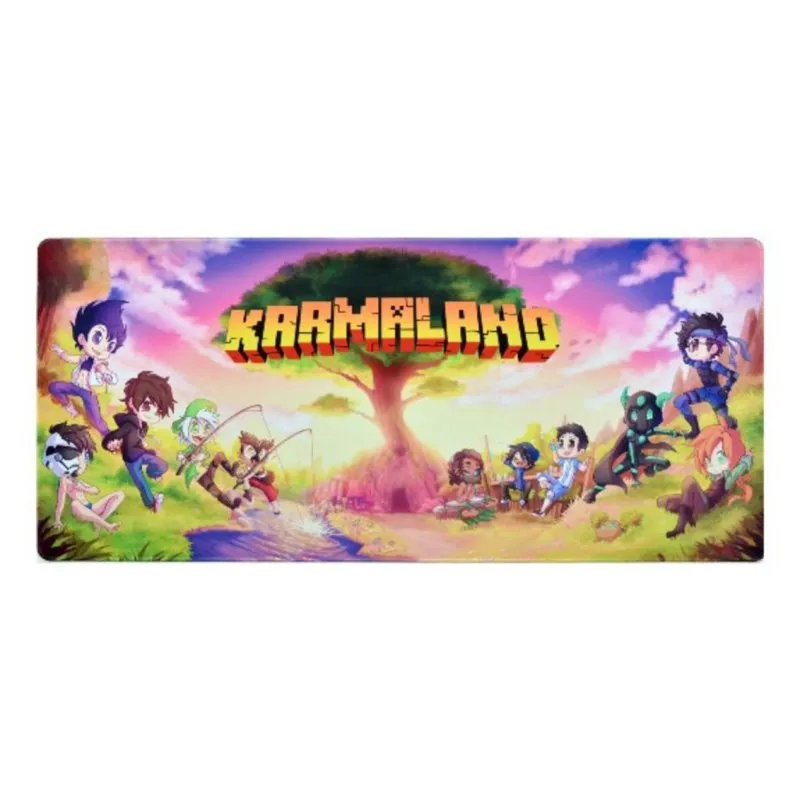 Tapete de rato gaming XXL Maillon Technologique Karmaland superfície microfibra