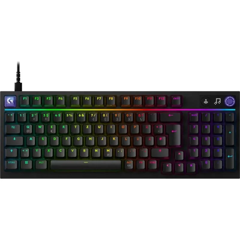 Teclado Logitech G G316 X 98 mecânico gaming com RGB e cabo destacável alemão