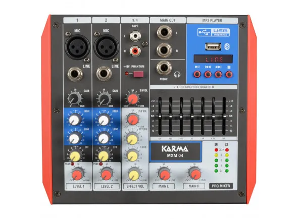 Karma 4 Canais USB/Bluetooth KM-MXM04