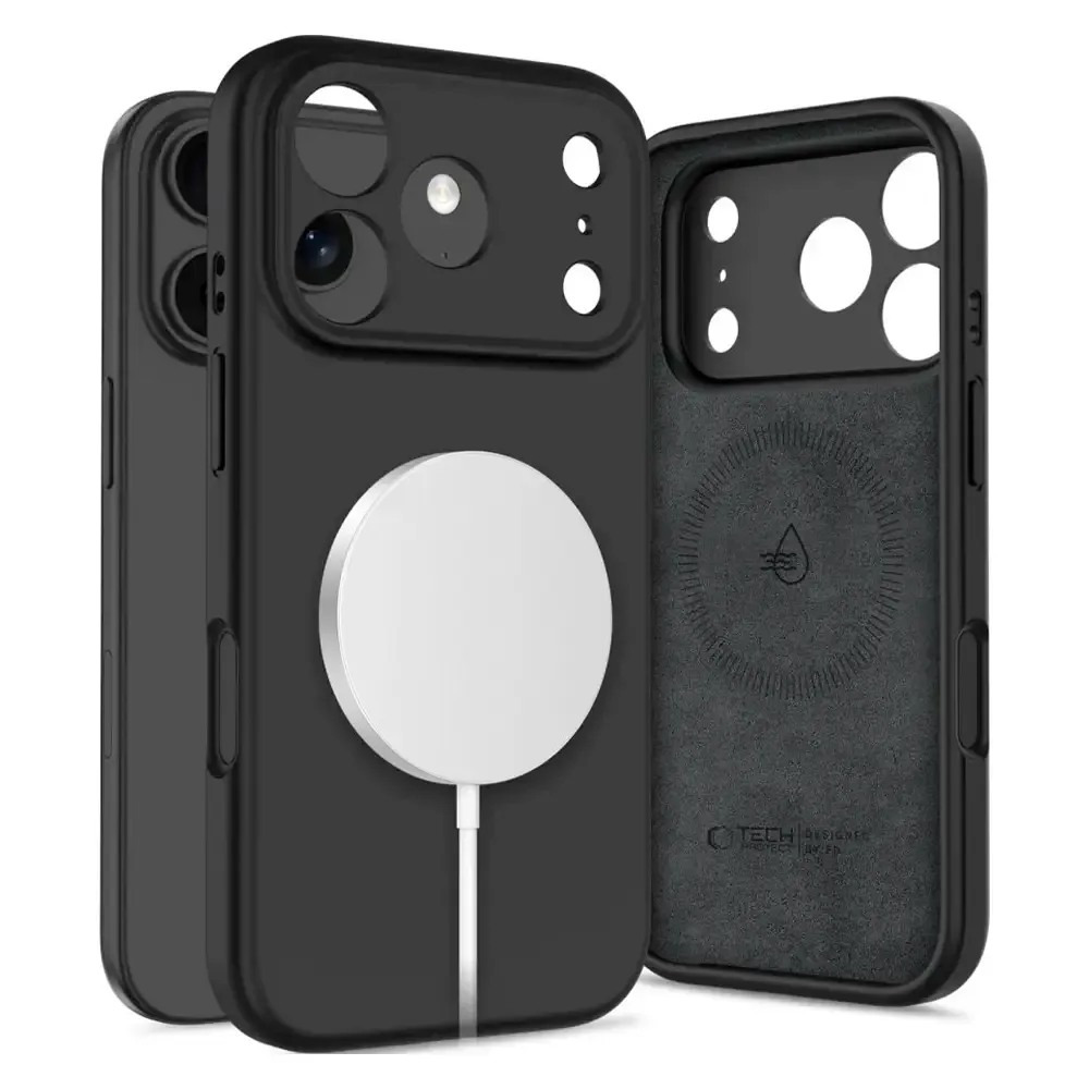 Capa Tech-Protect iPhone 17 Pro Silicone MagSafe Black