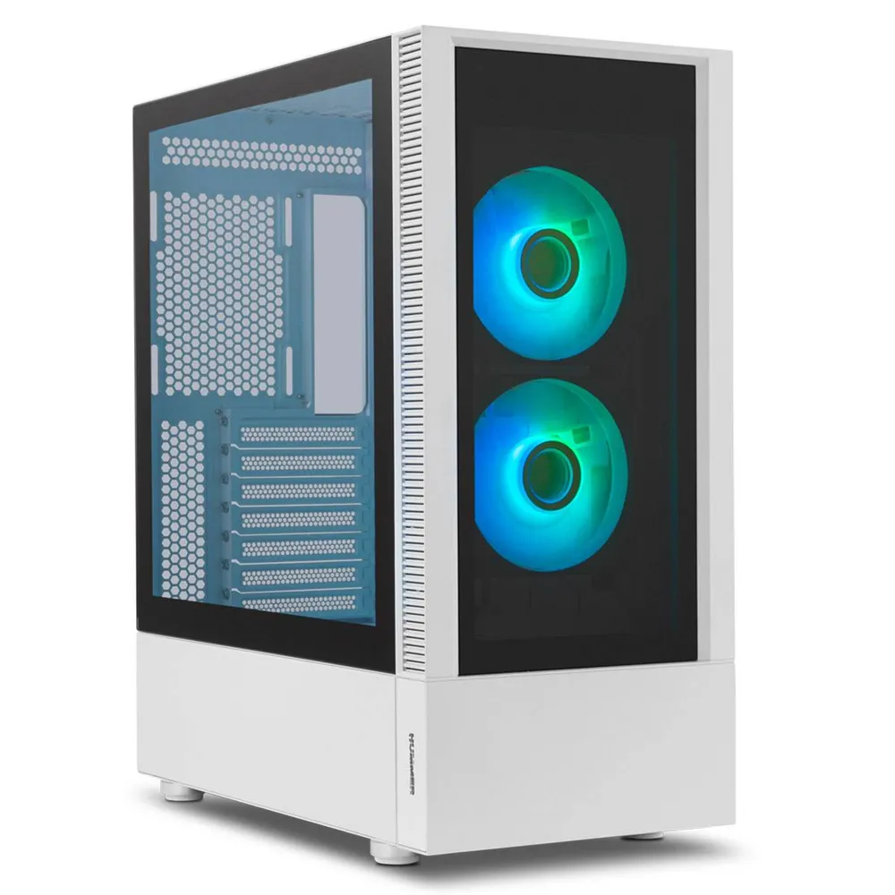 Caixa ATX Nox Hummer Nemesis ARGB Tempered Glass Branca