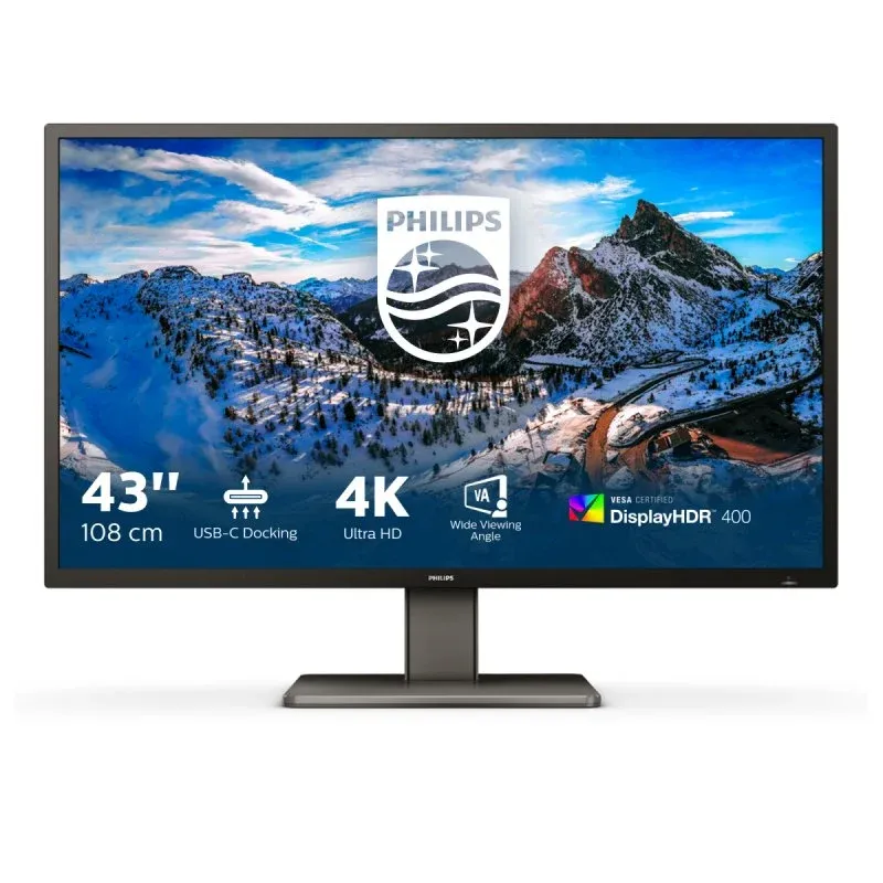 Monitor Philips P Line 439P1/00 42.5" LED UltraHD 4K HDR USB-C