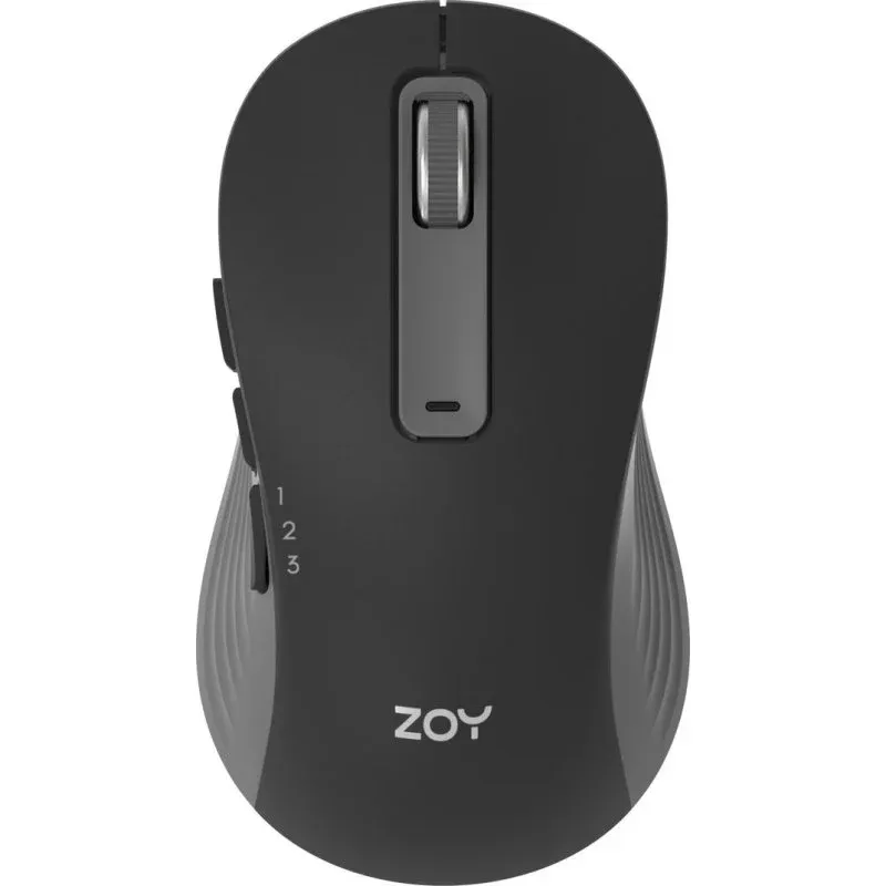 Ratón ZOY ZMS88 Bluetooth USB Wi-Fi 1600 DPI Preto Cinzento 7 Botões