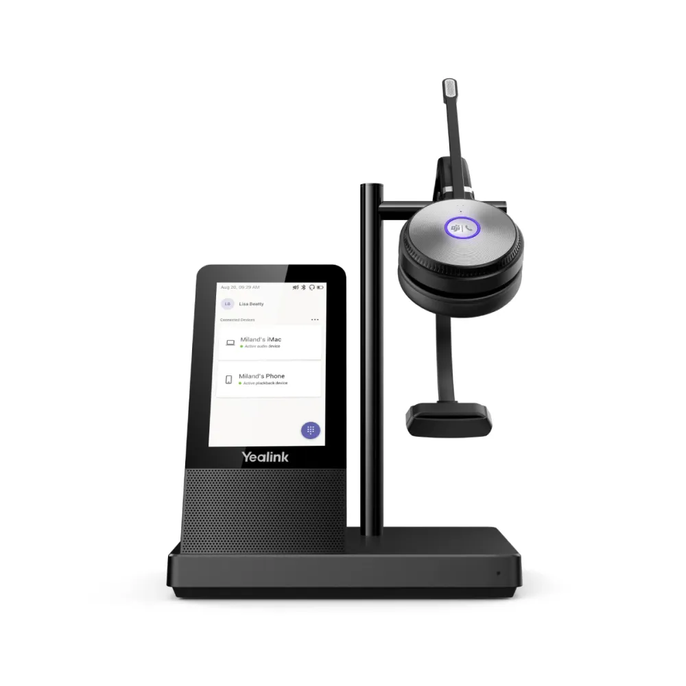 Headset Bluetooth Yealink WH66 USB-A Preto