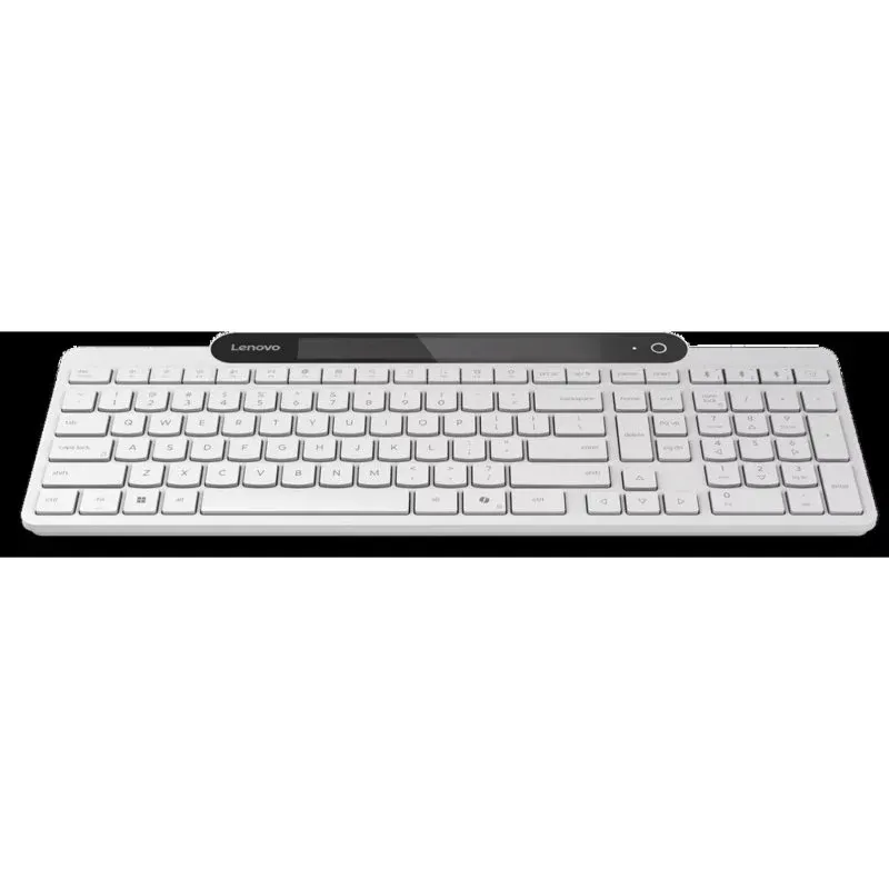 Teclado Lenovo 800 sem fios solar Bluetooth 5.1 completo branco QWERTZ