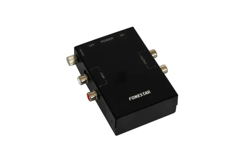 Pré-amplificador stéreo (phono) para gira-discos com cabeça magnética - 9V - TC-2