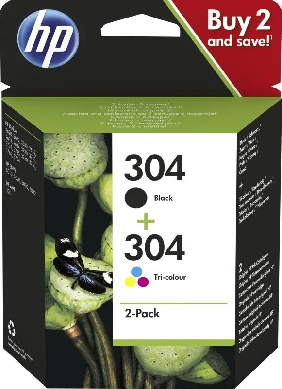 HP 304 Ink Cartridge Combo 2-Pack