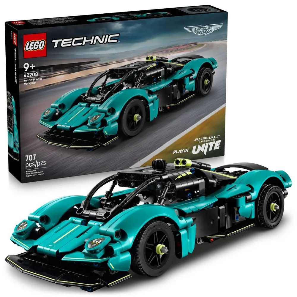 LEGO Technic: Aston Martin Valkyrie | Idades 9+ | 707 Peças | Item 42208