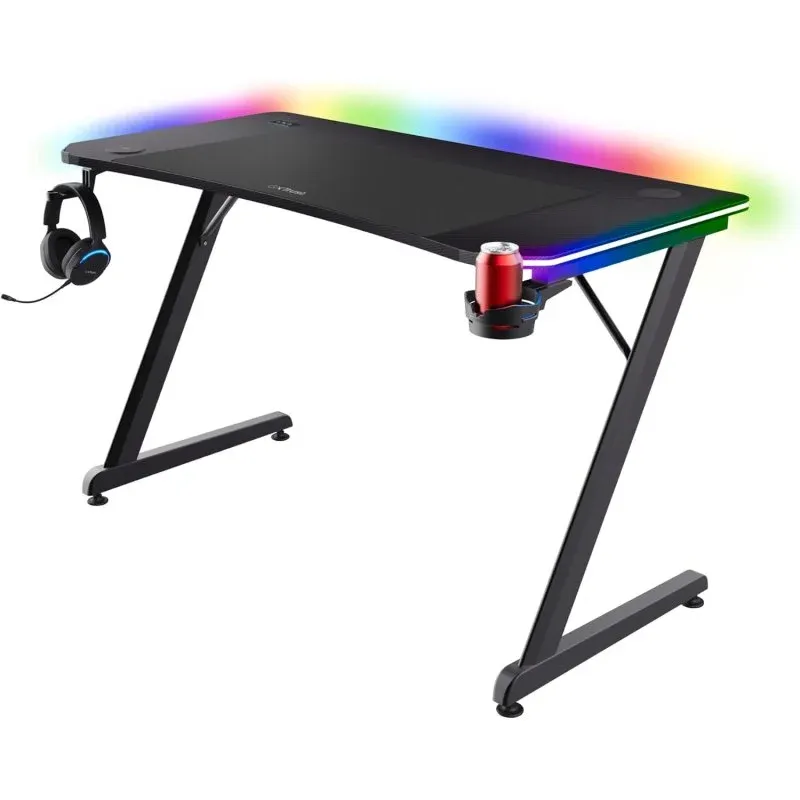 Trust Gaming GXT 710 Luminus Pro Mesa Gaming 120x60 RGB e Carregador Sem Fios 10W Integrado