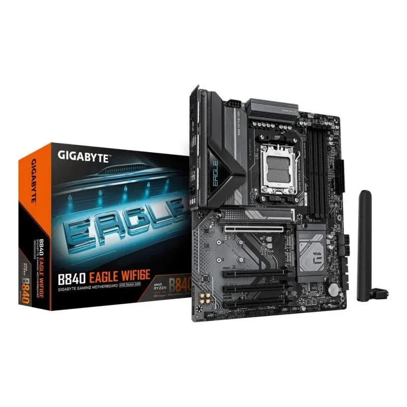 Motherboard GIGABYTE B840 EAGLE AMD B840 Socket AM5 DDR5 ATX WiFi 6E 2.5GbE RGB