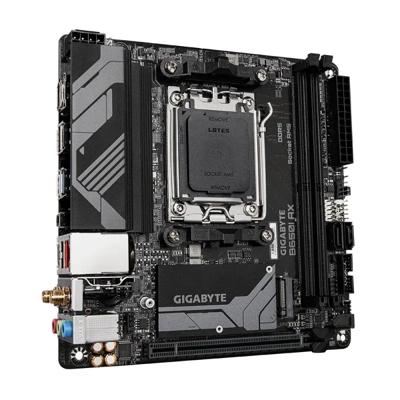 Gigabyte B650I AX Motherboard Mini-ITX AM5 M.2 WiFi 6E RAID USB 3.2 Gen2 2.5GbE