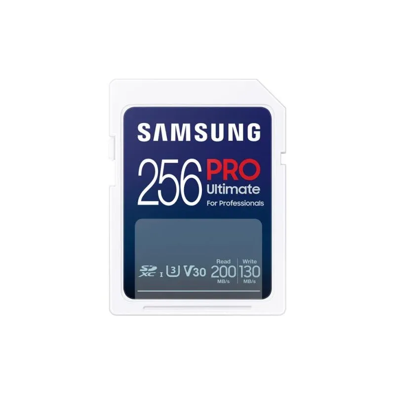 Cartão SD Samsung MB-SY256S 256GB PRO Ultimate UHS-I 200MB/s V30 U3 Branco